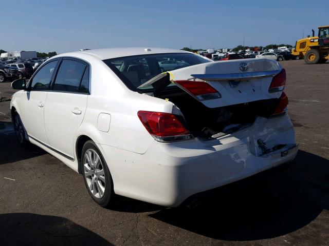 4T1BK3DB6BU416531 - 2011 TOYOTA AVALON BAS WHITE photo 3