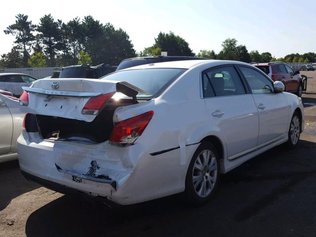 4T1BK3DB6BU416531 - 2011 TOYOTA AVALON BAS WHITE photo 4