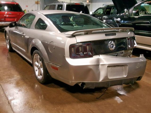 1ZVHT82H195139966 - 2009 FORD MUSTANG GT SILVER photo 3