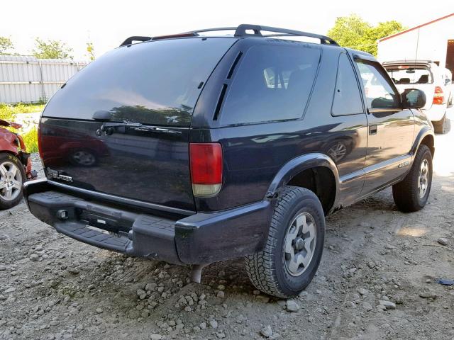 1GNCT18X05K119987 - 2005 CHEVROLET BLAZER BLACK photo 4