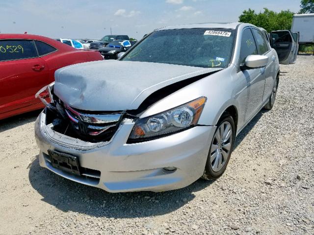 1HGCP3F86CA025766 - 2012 HONDA ACCORD EXL SILVER photo 2