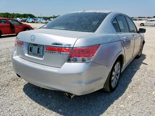 1HGCP3F86CA025766 - 2012 HONDA ACCORD EXL SILVER photo 4