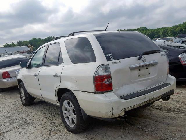 2HNYD18924H546746 - 2004 ACURA MDX TOURIN WHITE photo 3