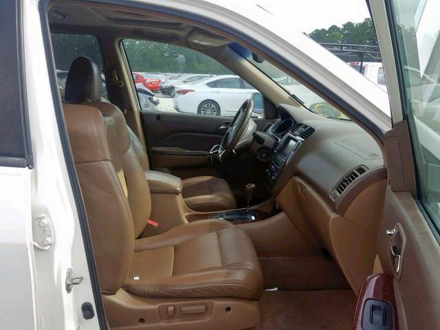 2HNYD18924H546746 - 2004 ACURA MDX TOURIN WHITE photo 5