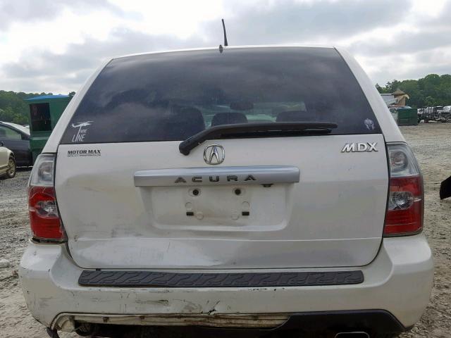 2HNYD18924H546746 - 2004 ACURA MDX TOURIN WHITE photo 9