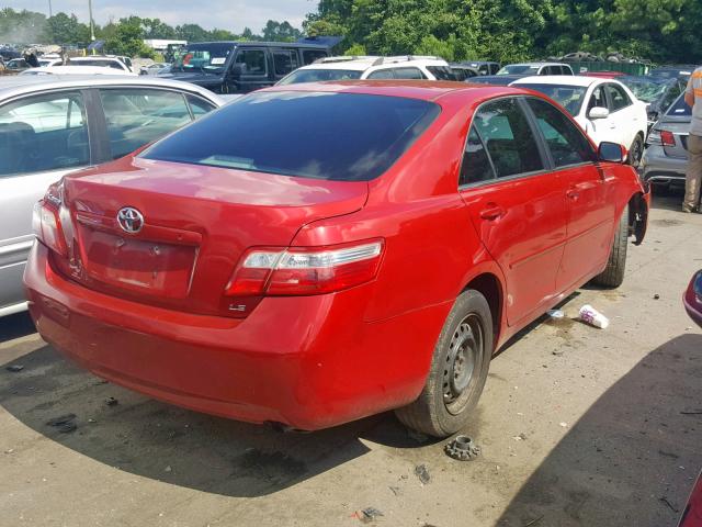 4T1BE46K47U024746 - 2007 TOYOTA CAMRY NEW RED photo 4