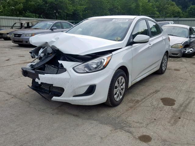 KMHCT4AE3HU221226 - 2017 HYUNDAI ACCENT SE WHITE photo 2