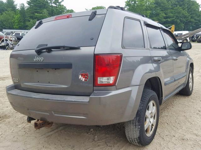 1J8GR48KX8C179801 - 2008 JEEP GRAND CHER GRAY photo 4