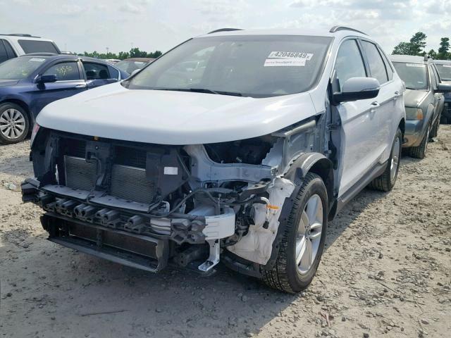 2FMPK4J80JBC16673 - 2018 FORD EDGE SEL WHITE photo 2