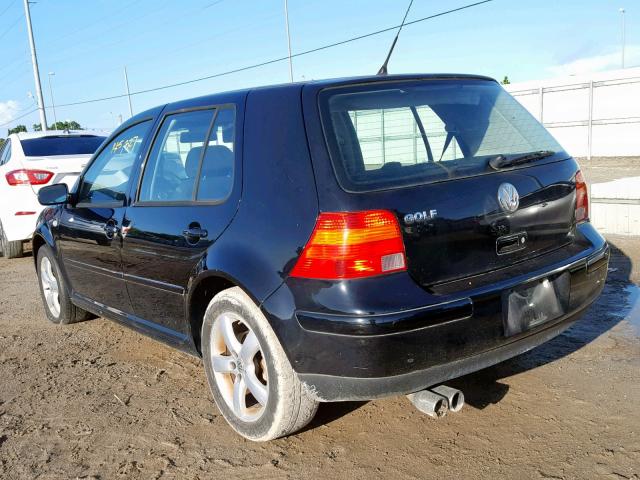 9BWFL61J044025058 - 2004 VOLKSWAGEN GOLF GL BLACK photo 3