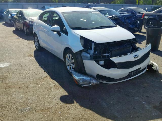 KNADM4A30F6428644 - 2015 KIA RIO LX WHITE photo 1