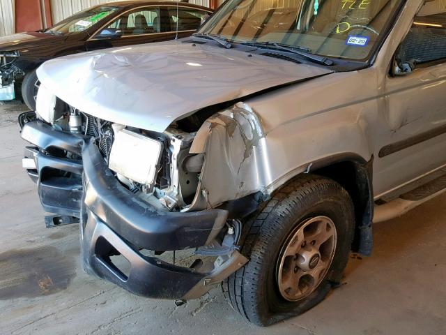 5N1ED28T9YC612756 - 2000 NISSAN XTERRA XE SILVER photo 9