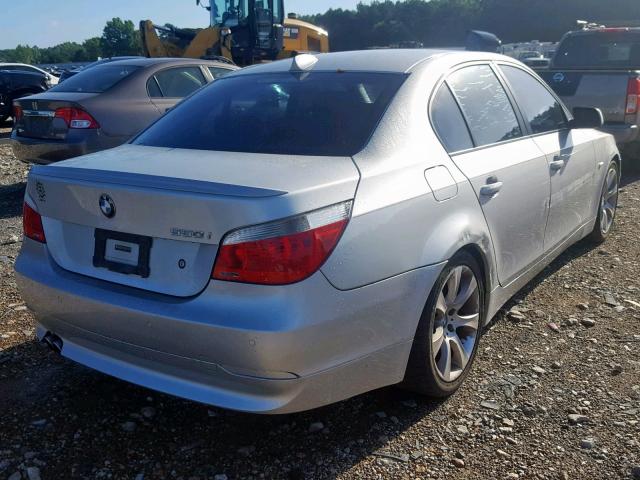 WBANB535X7CP03535 - 2007 BMW 550 I SILVER photo 4