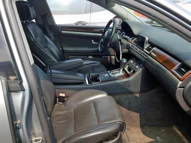 WAULV44E87N019790 - 2007 AUDI A8 4.2 QUA GRAY photo 5