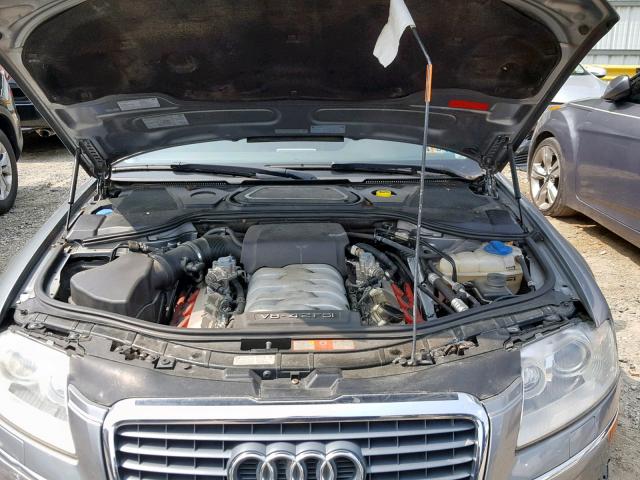 WAULV44E87N019790 - 2007 AUDI A8 4.2 QUA GRAY photo 7