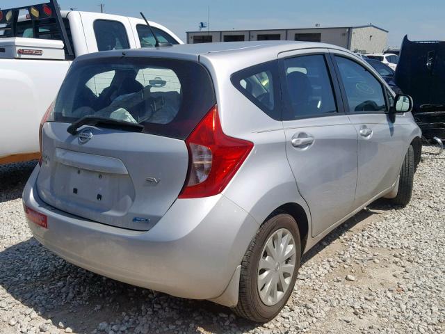 3N1CE2CP2EL366008 - 2014 NISSAN VERSA NOTE SILVER photo 4