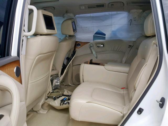 JN8AZ2NF5C9516622 - 2012 INFINITI QX56 WHITE photo 6