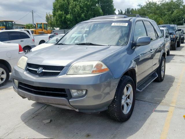 2HNYD18661H531412 - 2001 ACURA MDX TOURIN GRAY photo 2