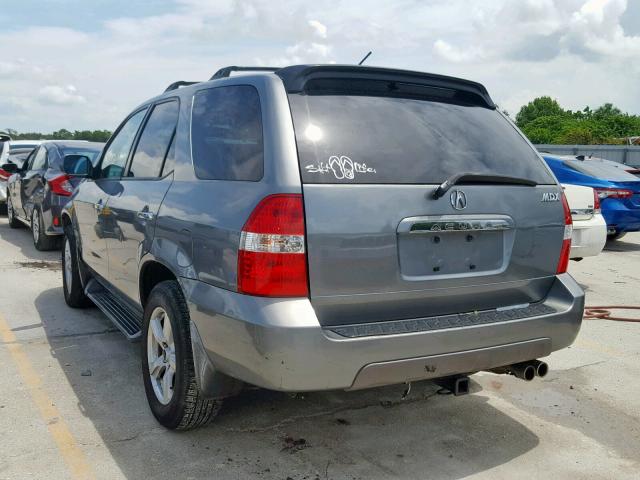 2HNYD18661H531412 - 2001 ACURA MDX TOURIN GRAY photo 3