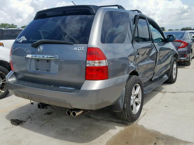 2HNYD18661H531412 - 2001 ACURA MDX TOURIN GRAY photo 4