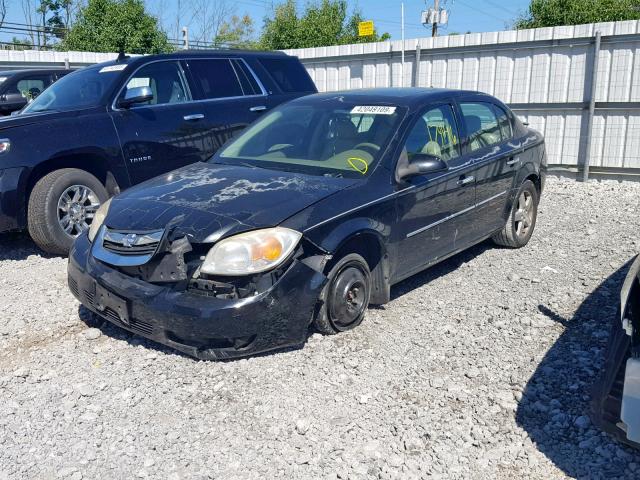 1G1AZ52F057606219 - 2005 CHEVROLET COBALT LT BLACK photo 2