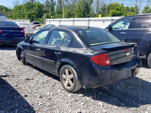 1G1AZ52F057606219 - 2005 CHEVROLET COBALT LT BLACK photo 3