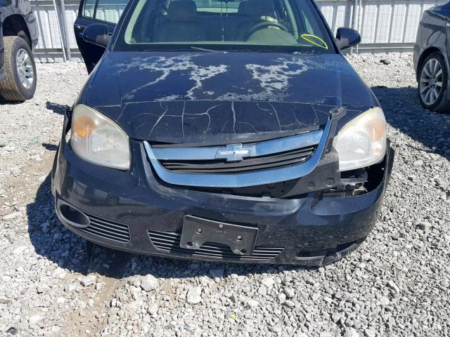 1G1AZ52F057606219 - 2005 CHEVROLET COBALT LT BLACK photo 9