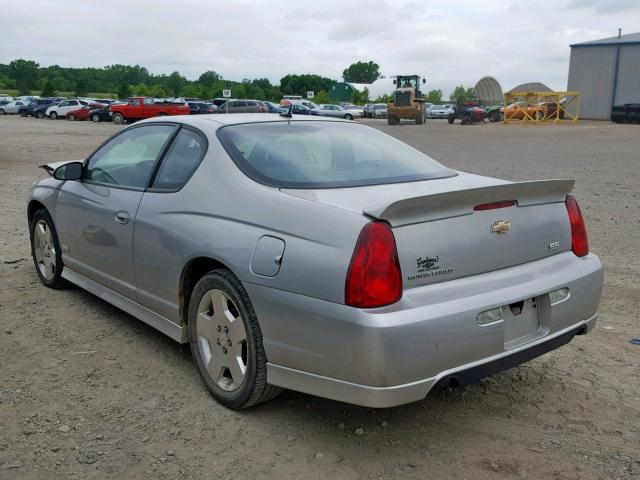 2G1WL15C369201070 - 2006 CHEVROLET MONTE CARL SILVER photo 3