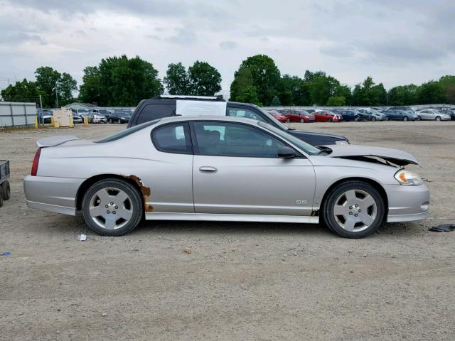 2G1WL15C369201070 - 2006 CHEVROLET MONTE CARL SILVER photo 9