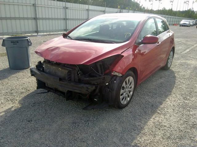 KMHD35LH0GU256144 - 2016 HYUNDAI ELANTRA GT RED photo 2