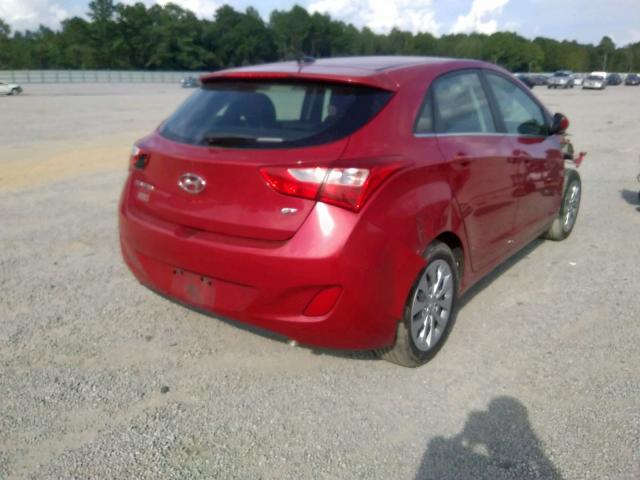 KMHD35LH0GU256144 - 2016 HYUNDAI ELANTRA GT RED photo 4