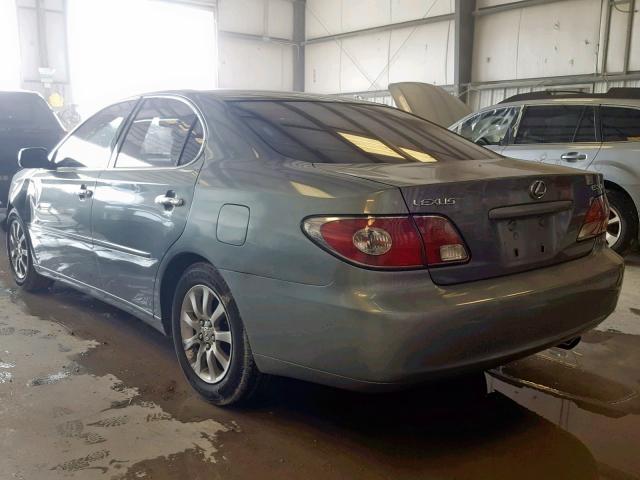 JTHBF30G220084734 - 2002 LEXUS ES 300 GREEN photo 3