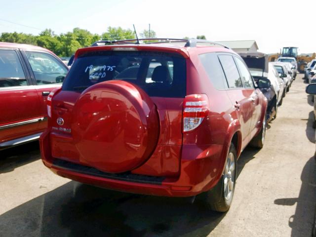 2T3YF4DV5AW037167 - 2010 TOYOTA RAV4 LIMIT RED photo 4