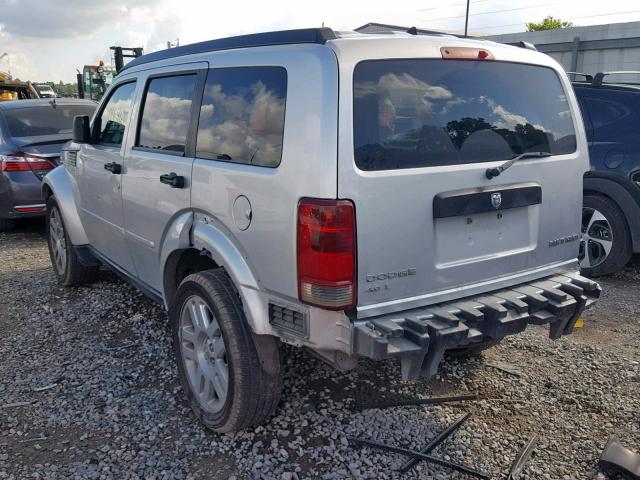 1D4PT4GX8BW510101 - 2011 DODGE NITRO HEAT SILVER photo 3