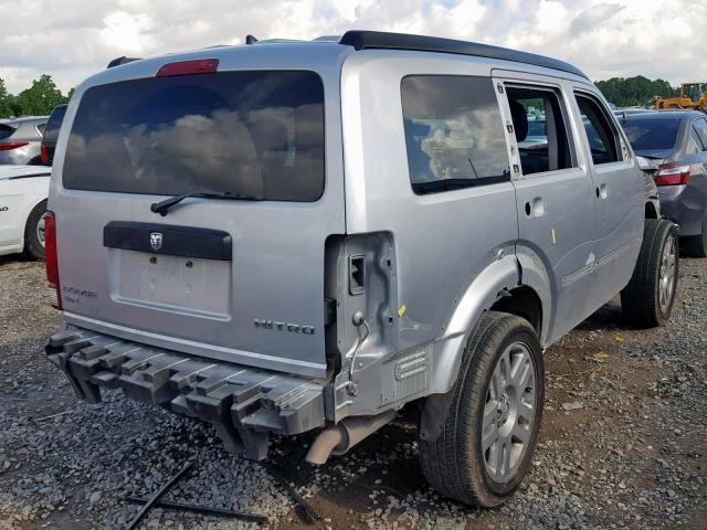 1D4PT4GX8BW510101 - 2011 DODGE NITRO HEAT SILVER photo 4