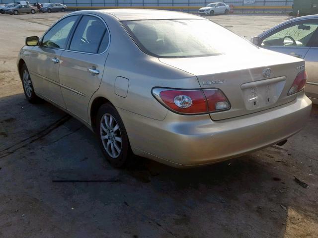 JTHBF30G230141418 - 2003 LEXUS ES 300 BEIGE photo 3