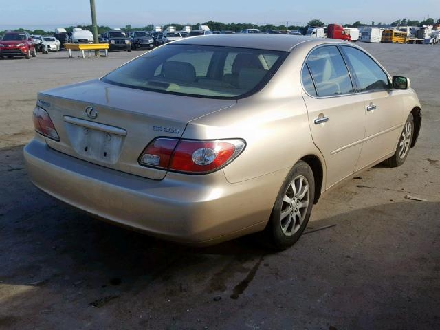 JTHBF30G230141418 - 2003 LEXUS ES 300 BEIGE photo 4