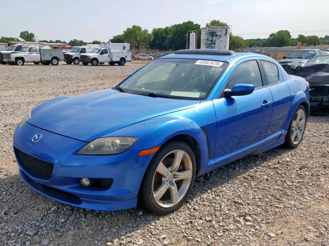 JM1FE173150158100 - 2005 MAZDA RX8 BLUE photo 2