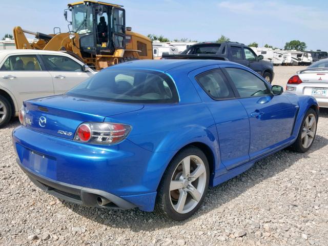 JM1FE173150158100 - 2005 MAZDA RX8 BLUE photo 4