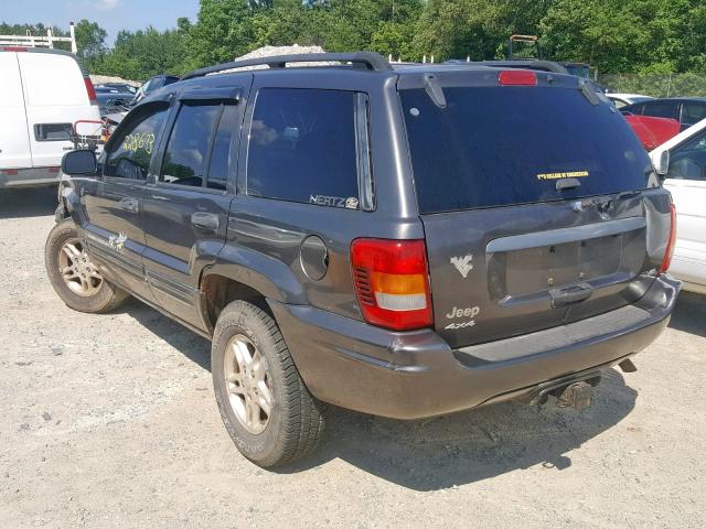 1J4GW48N94C408936 - 2004 JEEP GRAND CHER GRAY photo 3