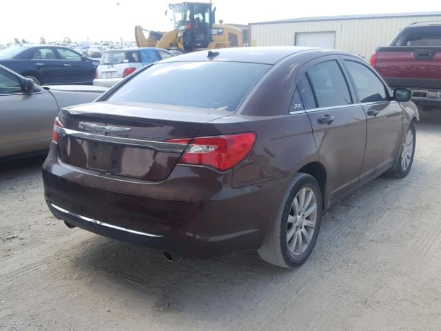 1C3CCBBG6CN277127 - 2012 CHRYSLER 200 TOURIN BROWN photo 4