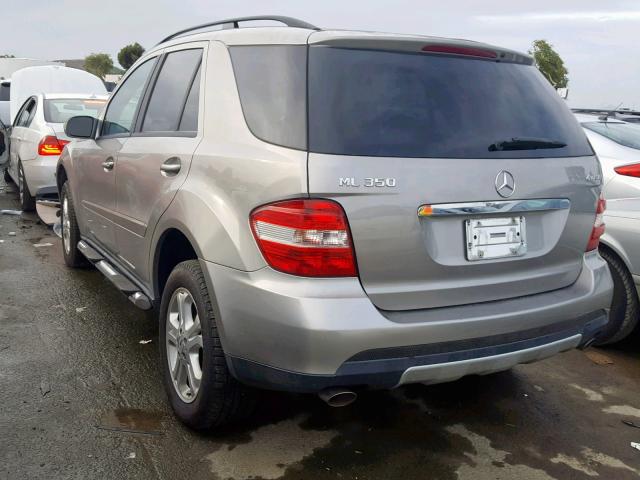 4JGBB86E76A119716 - 2006 MERCEDES-BENZ ML 350 GRAY photo 3