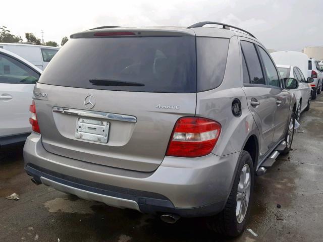 4JGBB86E76A119716 - 2006 MERCEDES-BENZ ML 350 GRAY photo 4