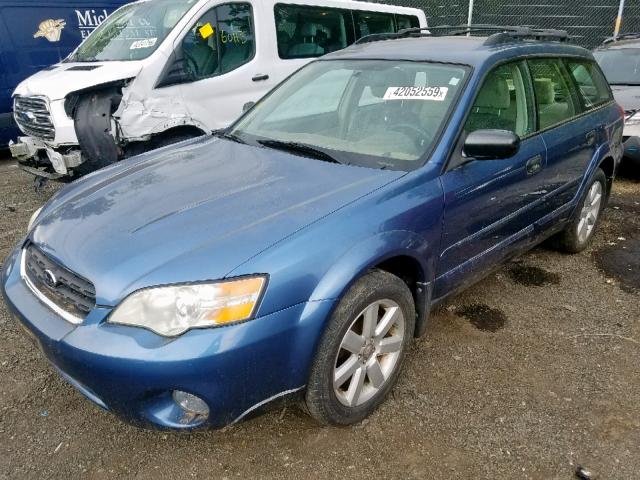 4S4BP61C077345459 - 2007 SUBARU LEGACY OUT GREEN photo 2