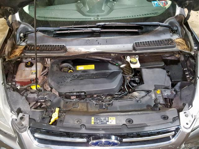 1FMCU9HX5DUC51016 - 2013 FORD ESCAPE SEL GRAY photo 7