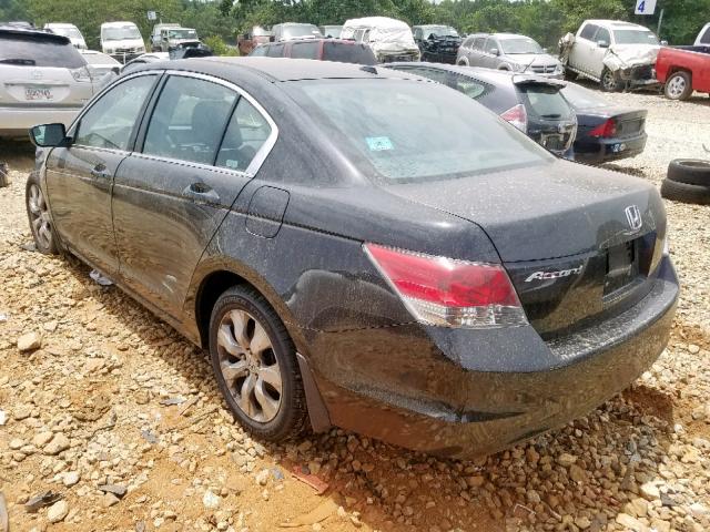 1HGCP26868A031665 - 2008 HONDA ACCORD EXL BLACK photo 3