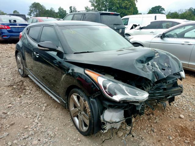 KMHTC6AE6DU099807 - 2013 HYUNDAI VELOSTER T BLACK photo 1