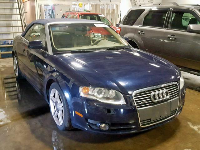 WAUDF48H17K018858 - 2007 AUDI A4 2.0T CA BLUE photo 1