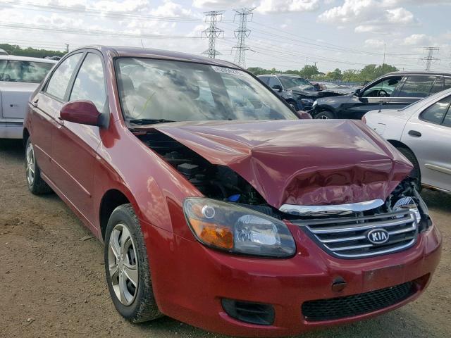 KNAFE221095592607 - 2009 KIA SPECTRA EX RED photo 1