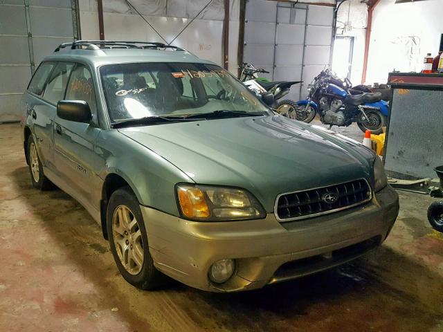 4S3BH675447644572 - 2004 SUBARU LEGACY OUT GREEN photo 1